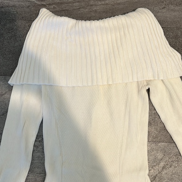 Cache Cream Ribbed Knit Sweater - Picture 2 of 5